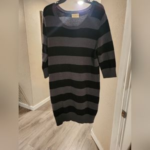Striped Sweater dress